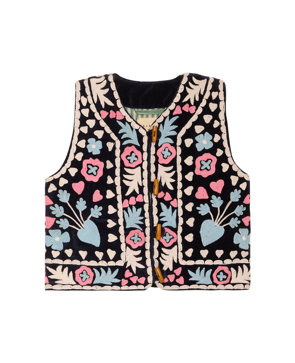 Embroidered Folk Vest