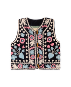 Embroidered Folk Vest
