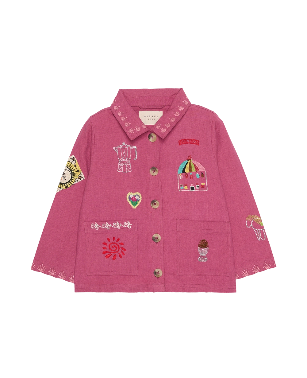 Embroidered Pink Jacket