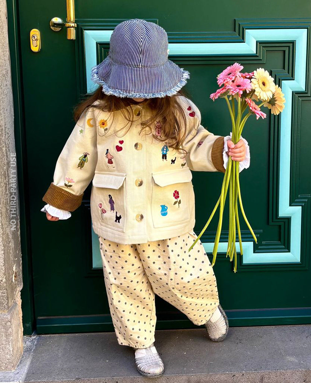 Embroidered Corduroy Jacket
