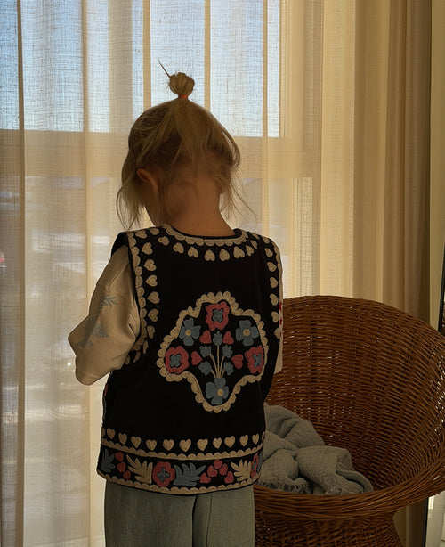 Embroidered Folk Vest