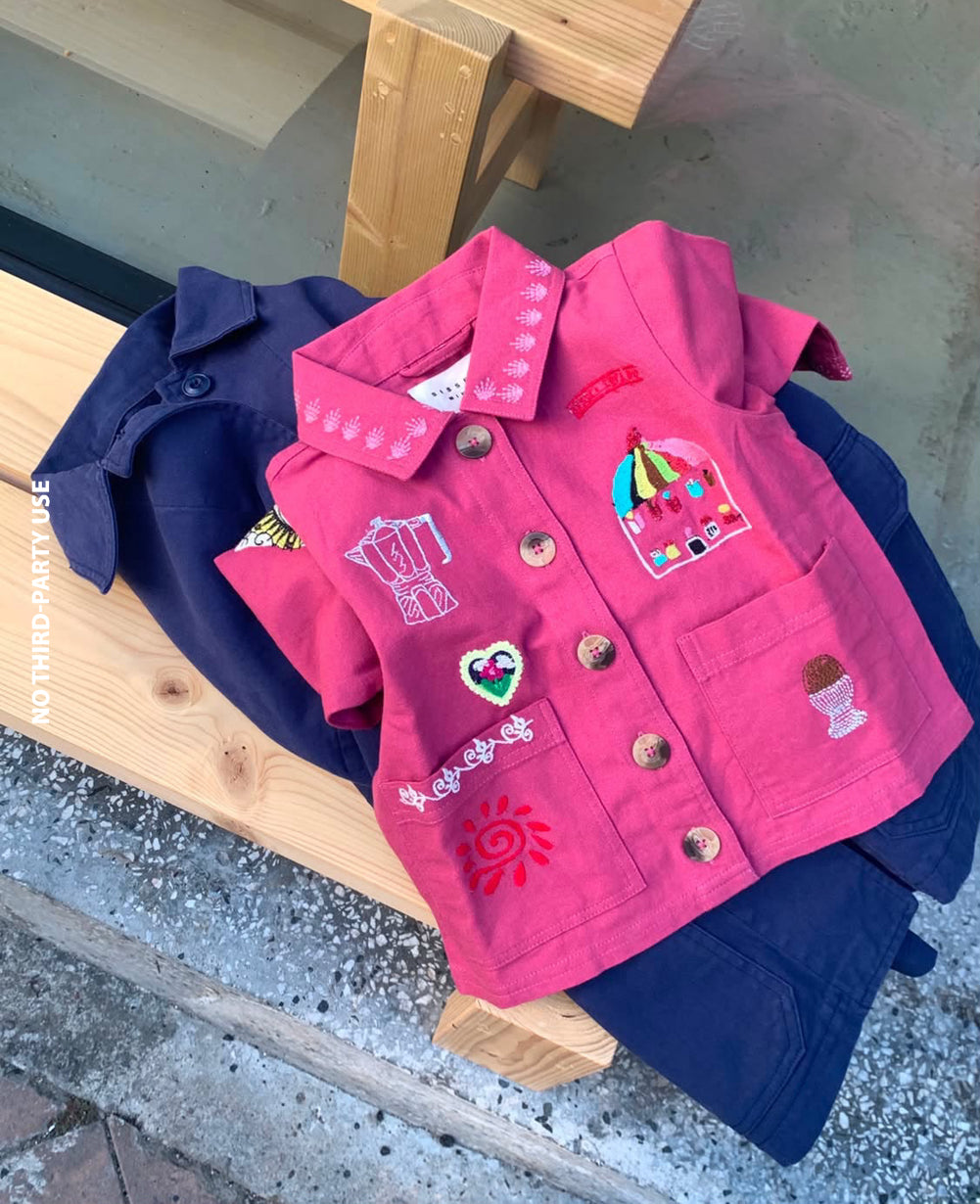 Embroidered Pink Jacket